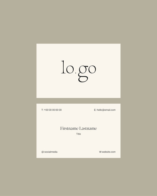 No. 01 Business Card Template