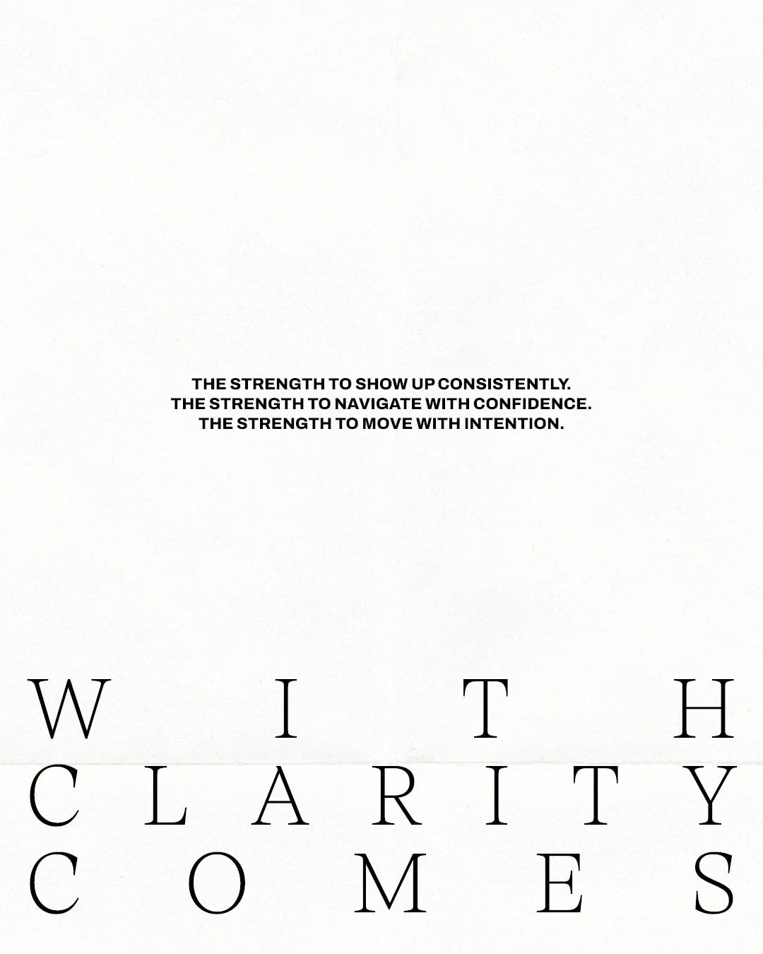 01 CLARITY - Build from within