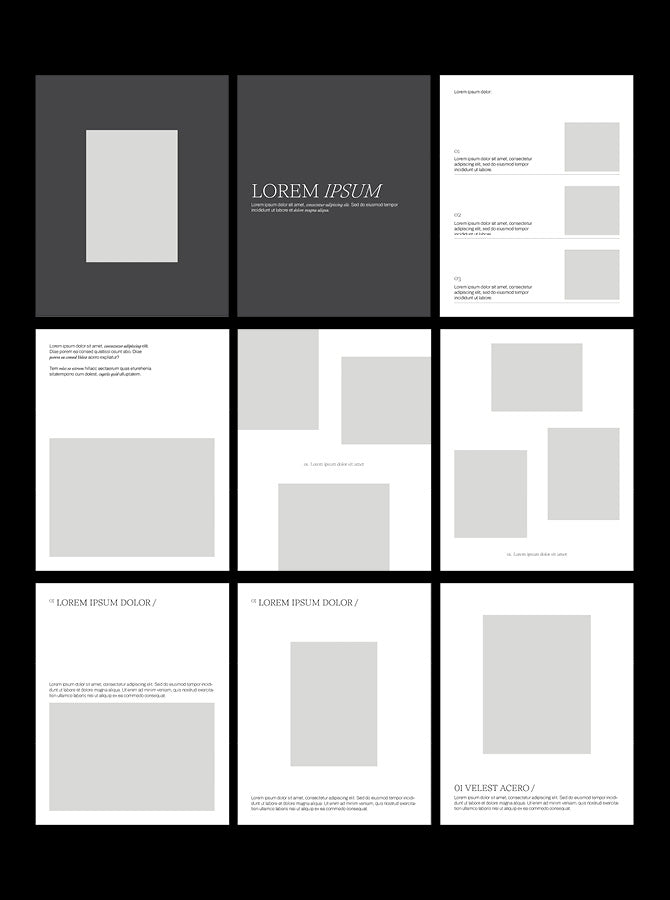 02_Design – Layouted Pages for Instagram Feed & Stories / 50 Layouted Pages