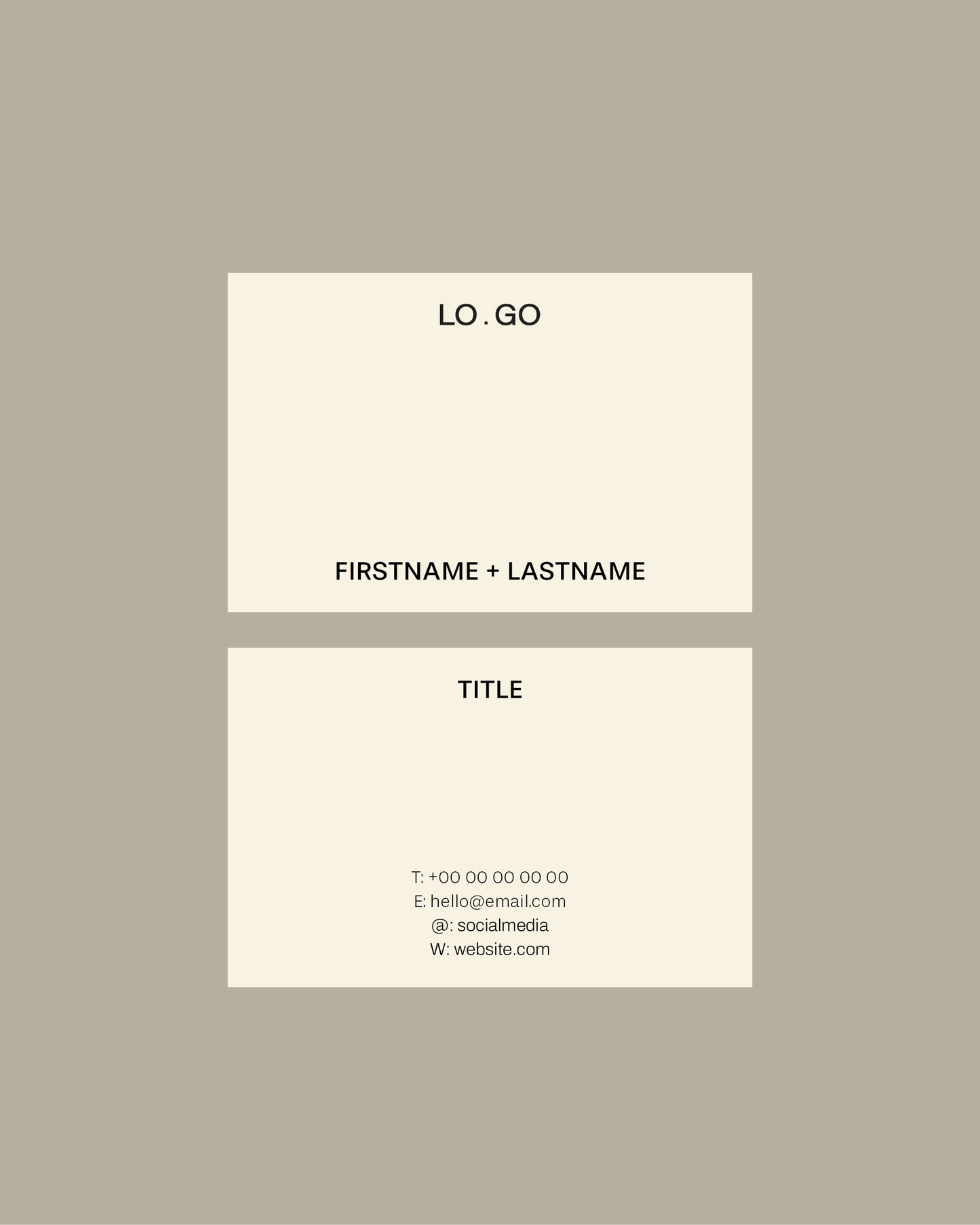 No. 03 Business Card Template