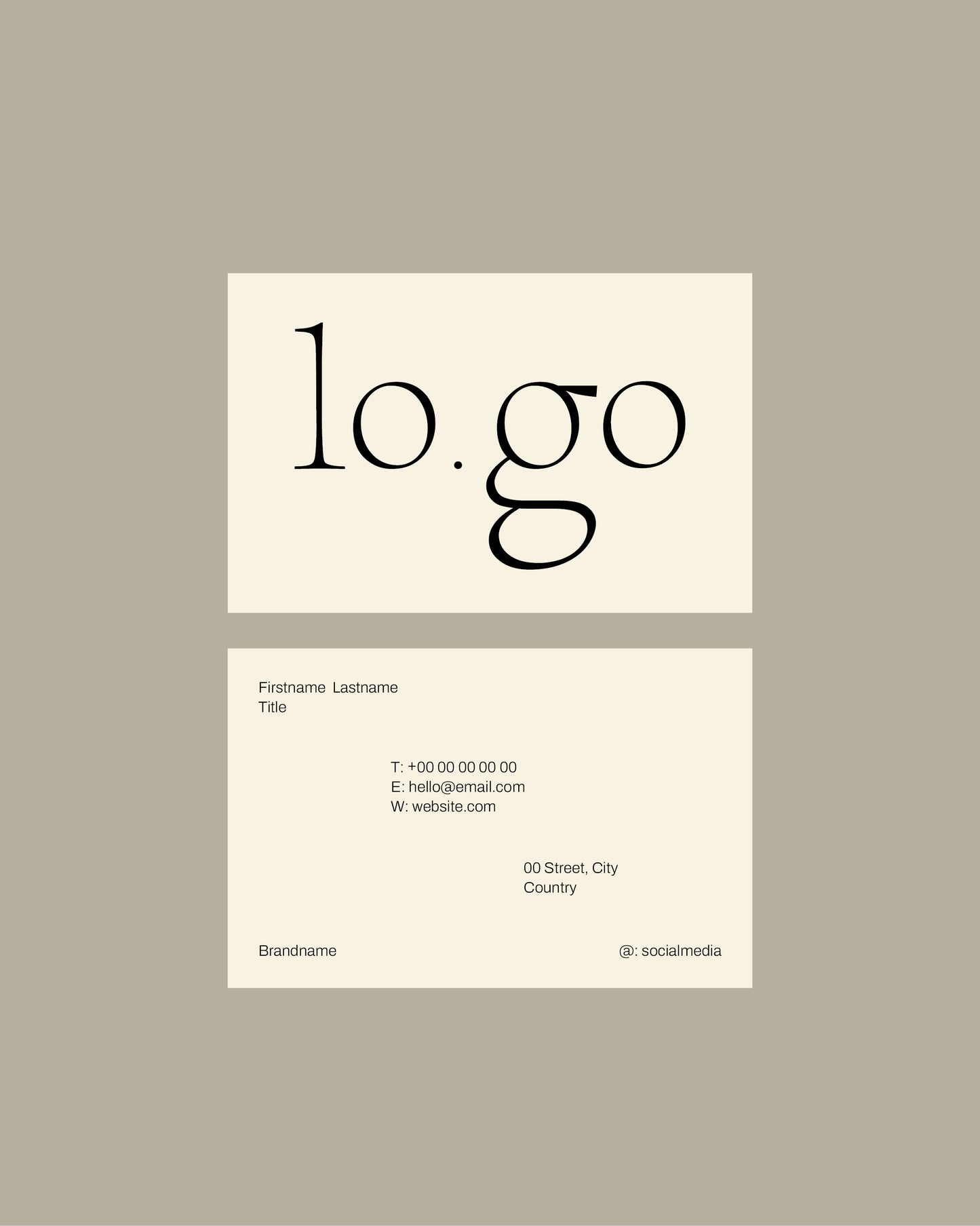 No. 05 Business Card Template