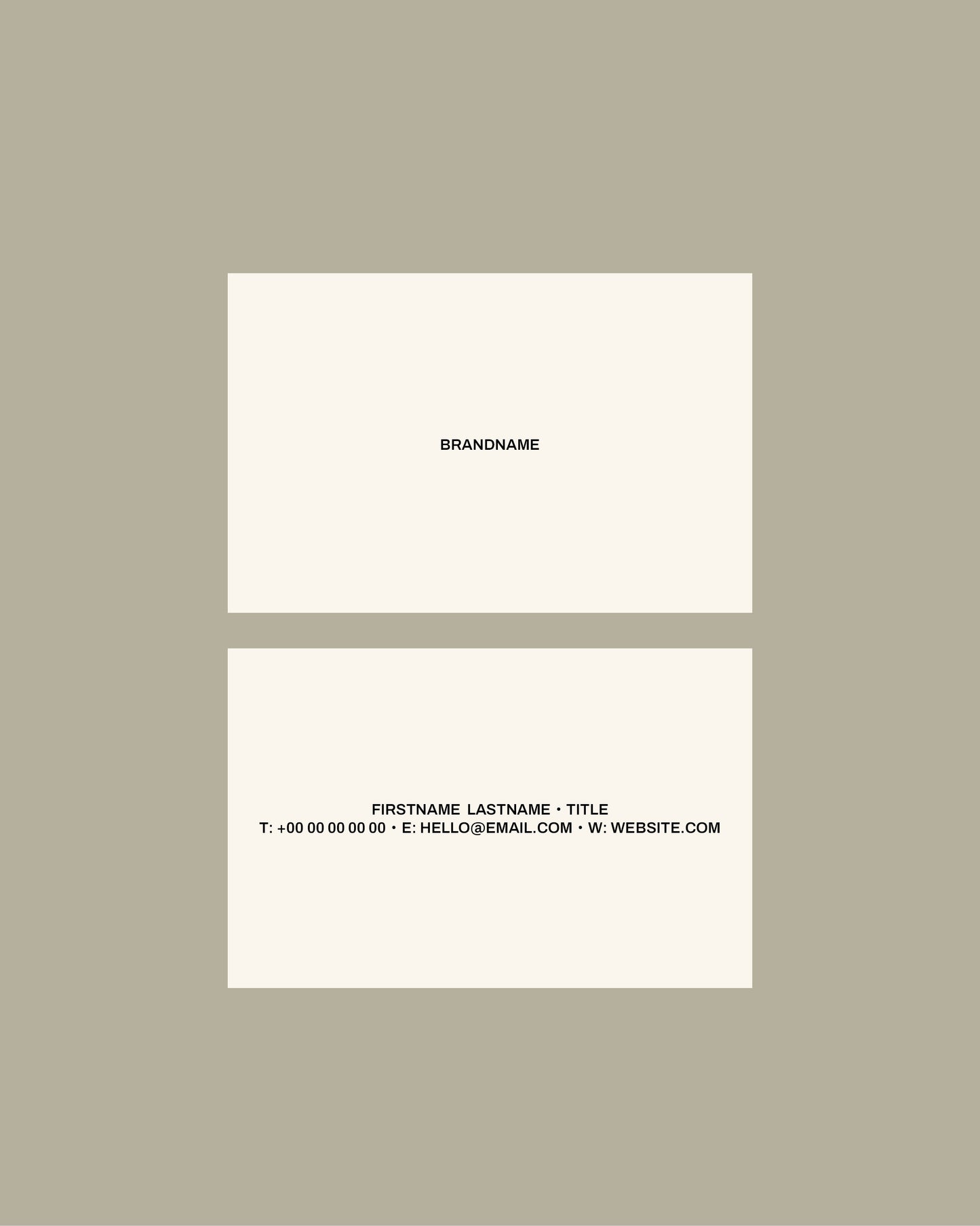 No. 06 Business Card Template
