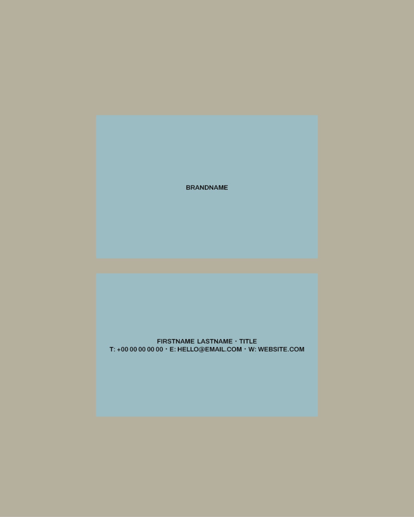 No. 06 Business Card Template