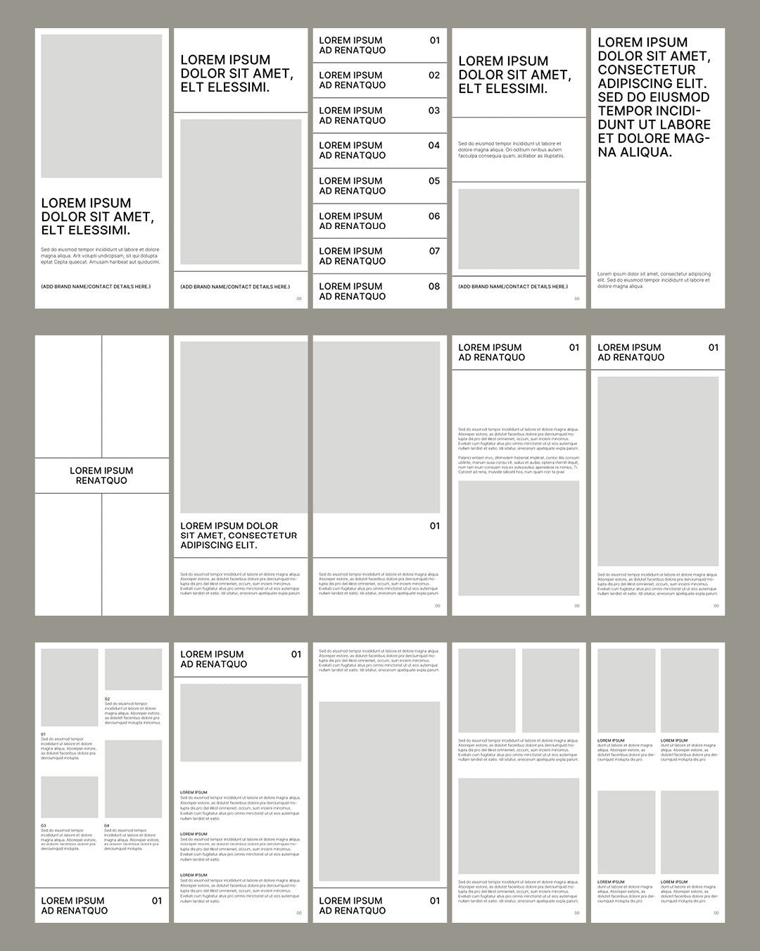 06_Design . 15 Layouted Pages M65 Flyer Template