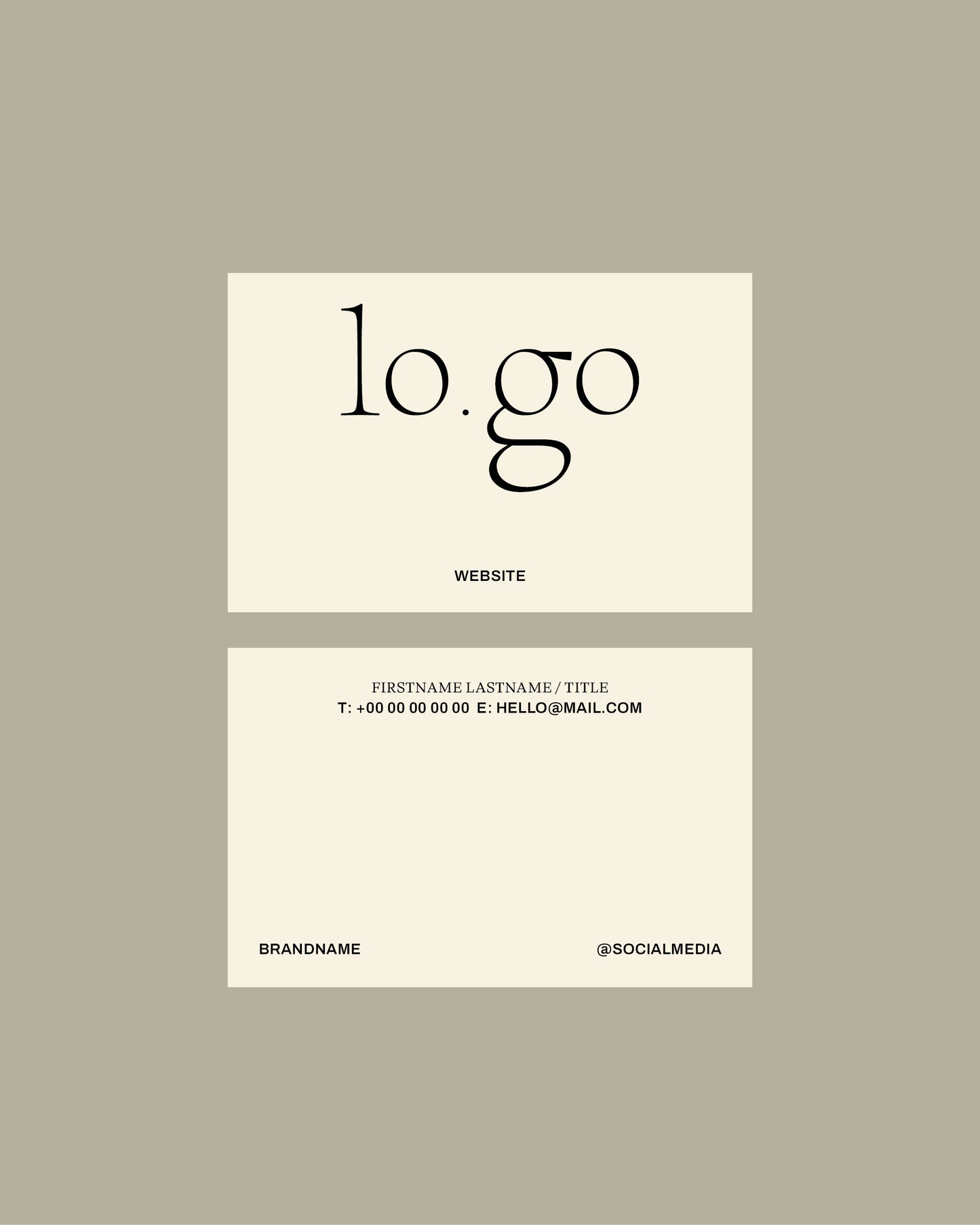 No. 07 Business Card Template