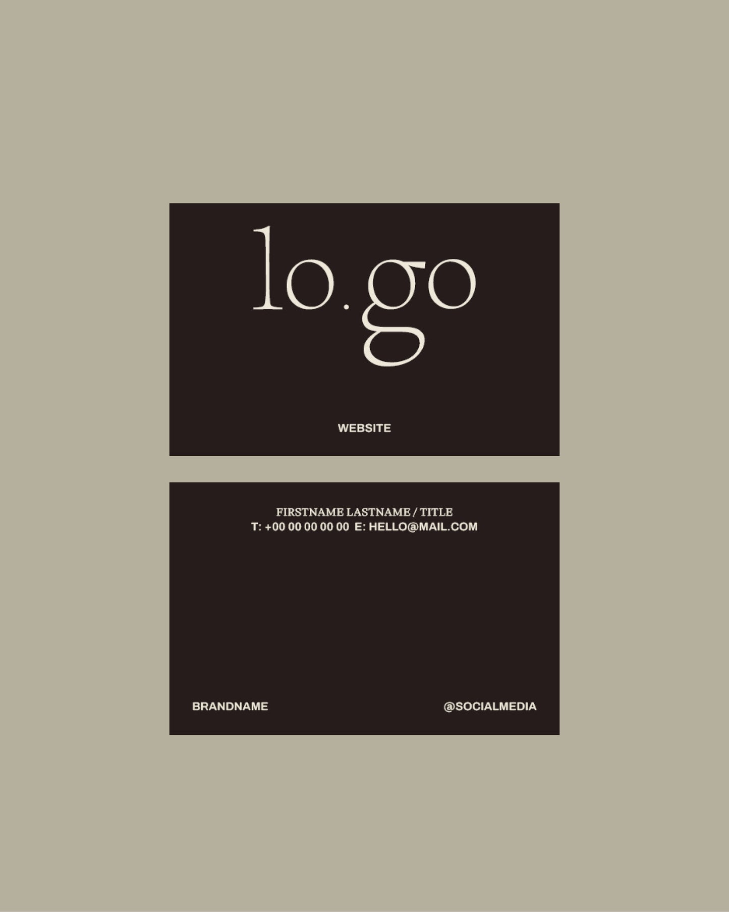 No. 07 Business Card Template