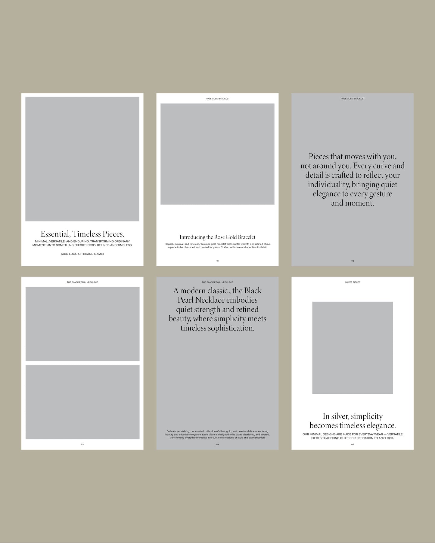 08 _Design A5 10 Layouted Pages Template — Clean and Refined