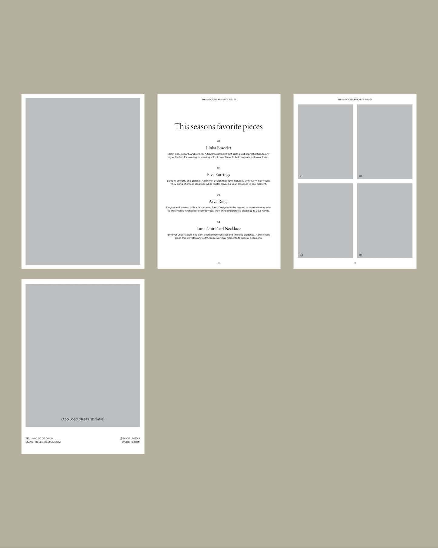 08 _Design A5 10 Layouted Pages Template — Clean and Refined