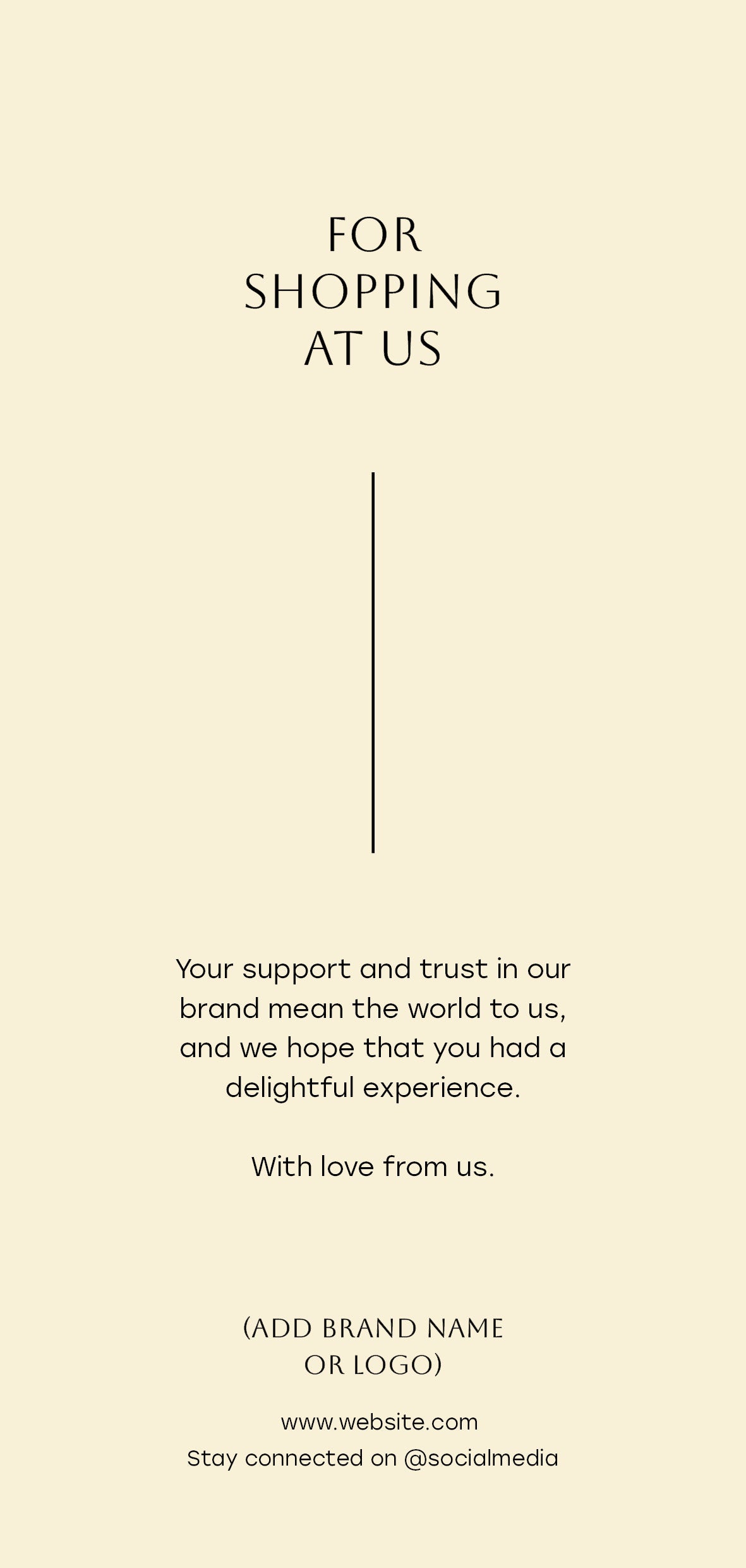 Thank You / Typography Lines / M65 Flyer Template