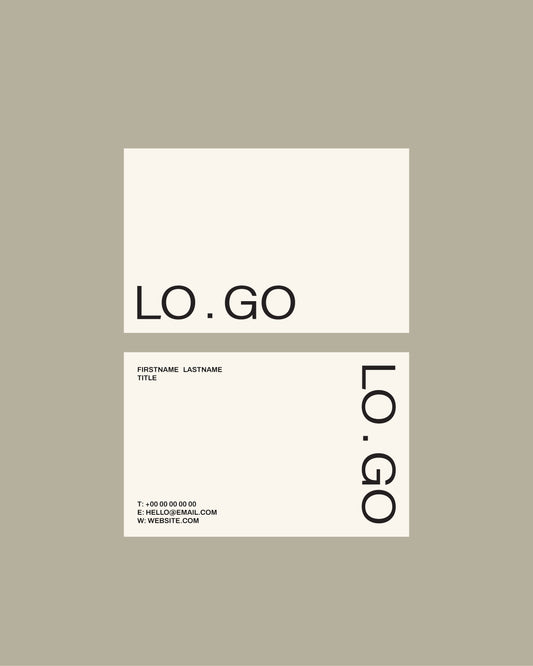 No. 10 Business Card Template