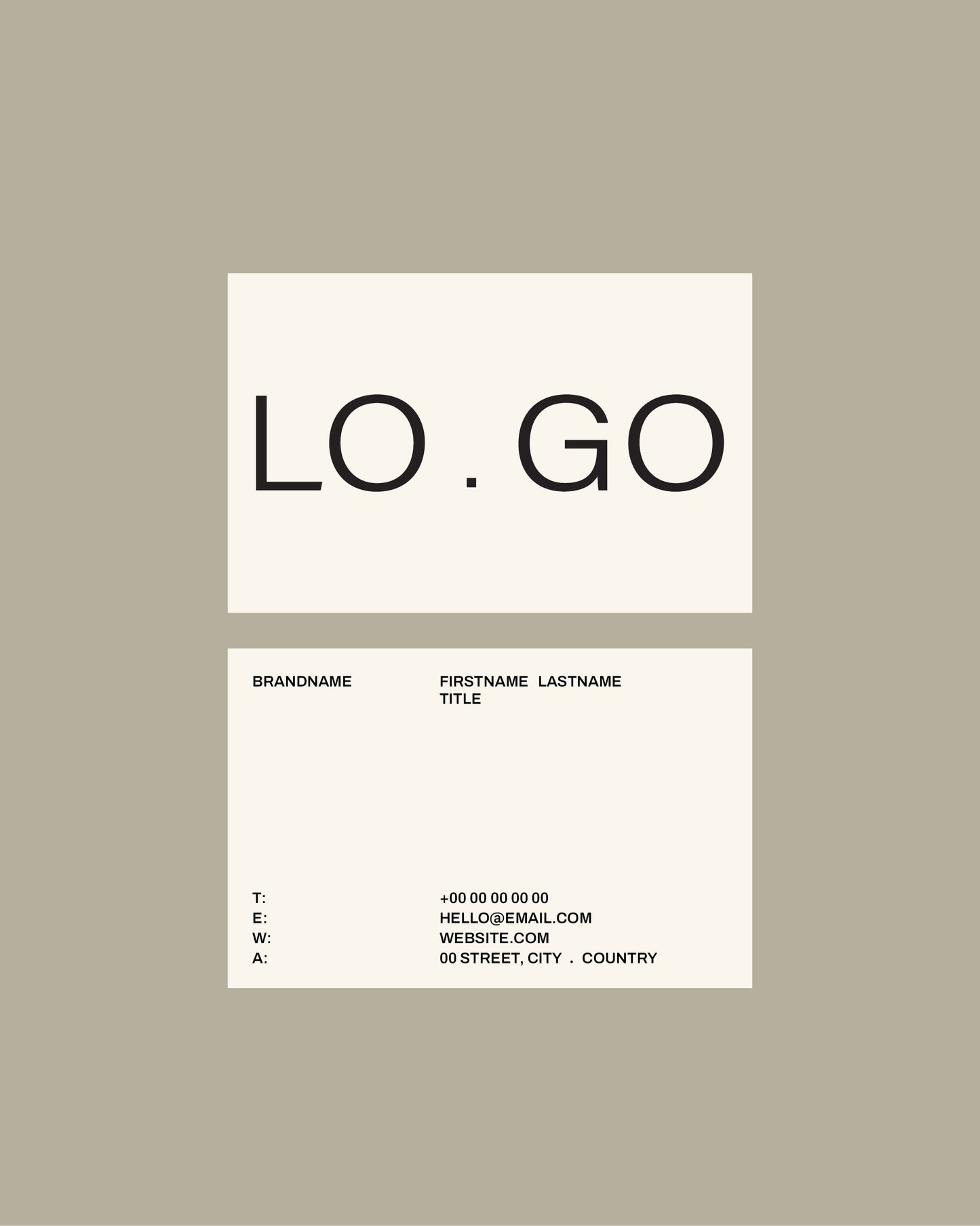 No. 11 Business Card Template