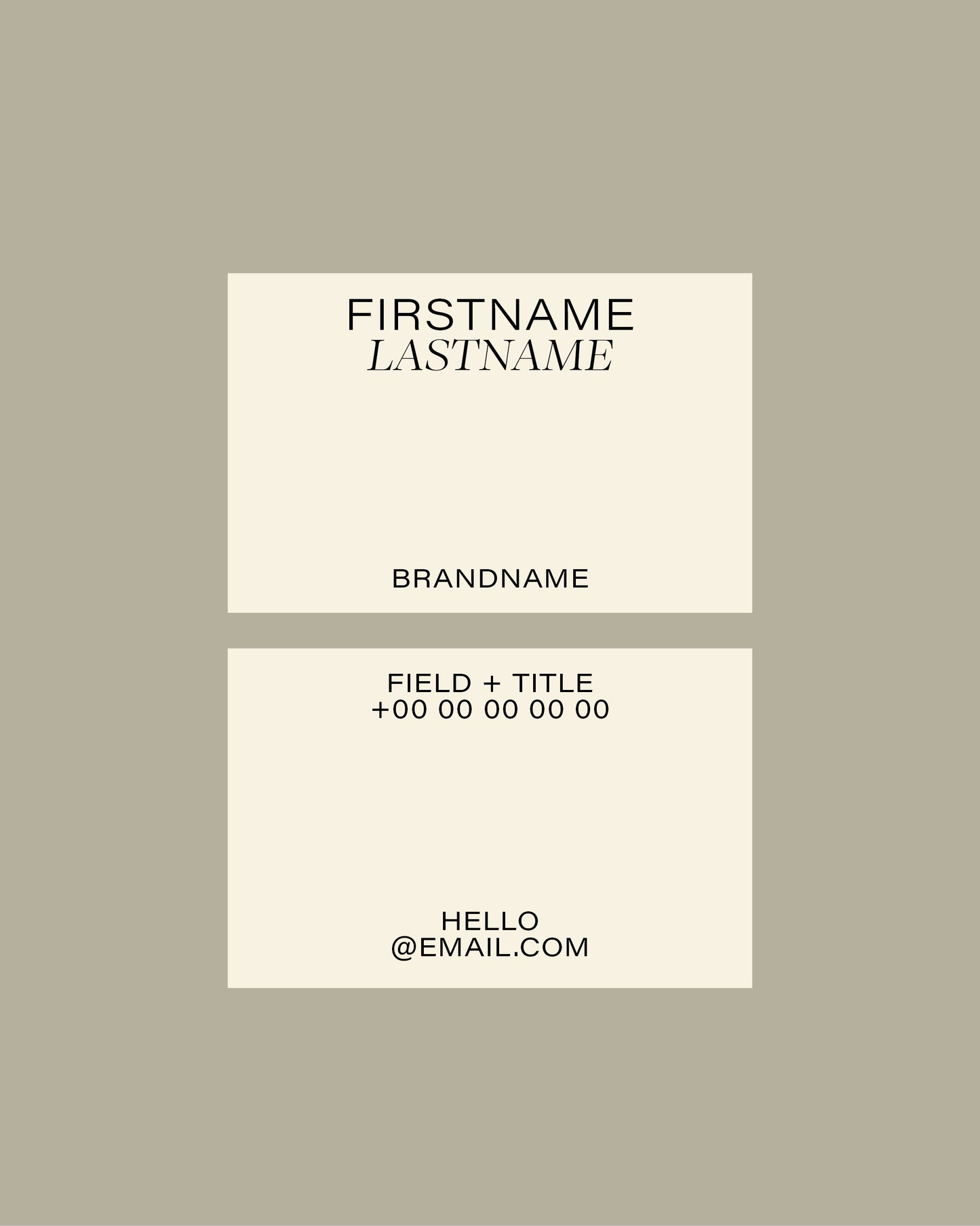 No. 12 Business Card Template