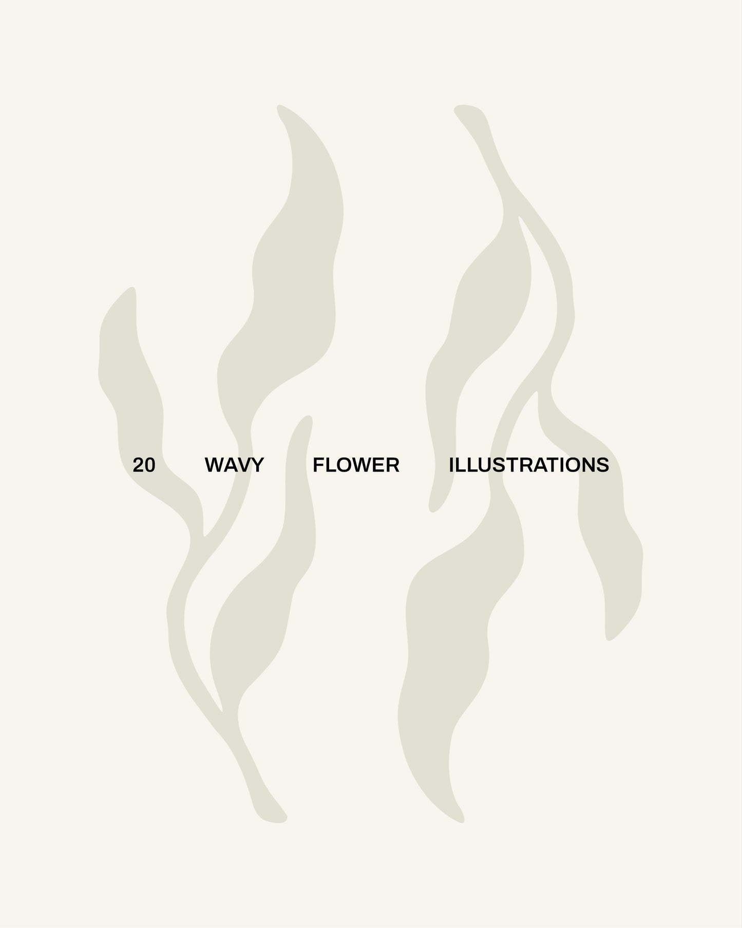 20 Wavy Leaf Illustrations