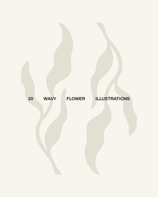 20 Wavy Leaf Illustrations