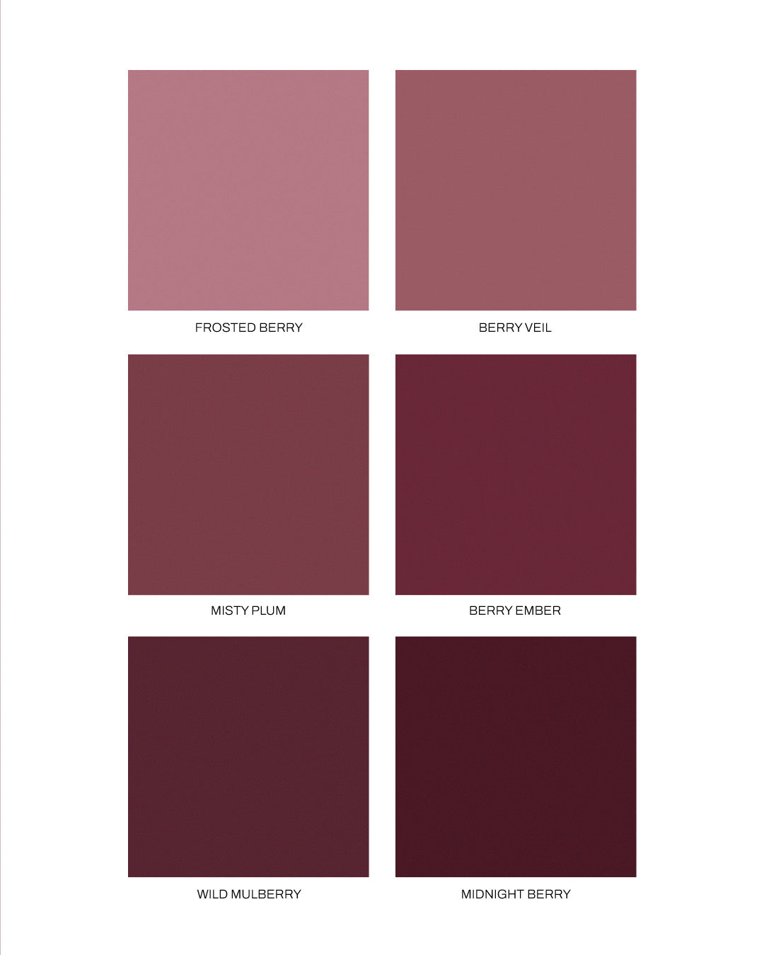6 Berry Haze Shades - Grained Backgrounds