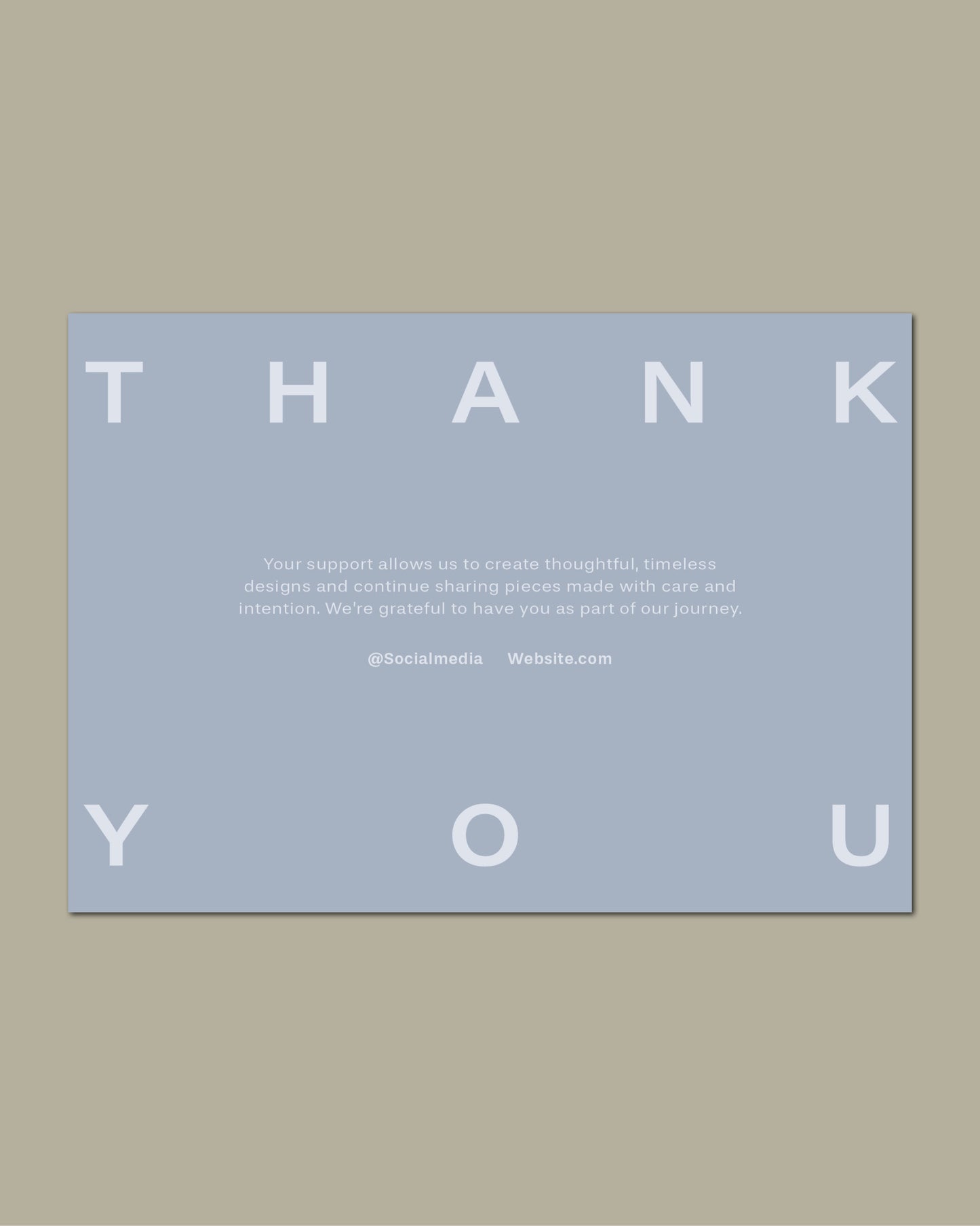 A6 Thank You Flyer Template – Text and Image – 148 x 105 mm