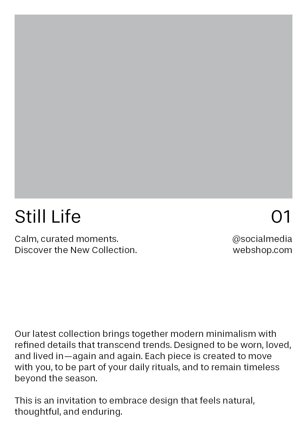 A6 Product Info Template Flyer – 105 x 148 mm