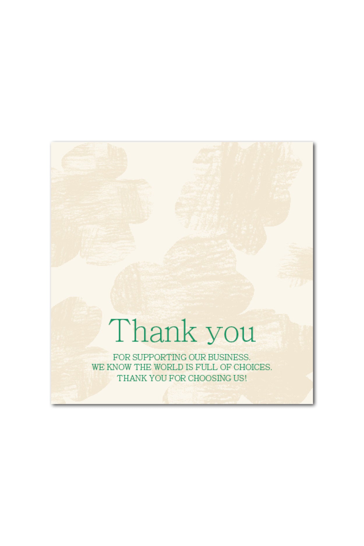Aesthetic Flowers Thank you 15x15cm Flyer Template