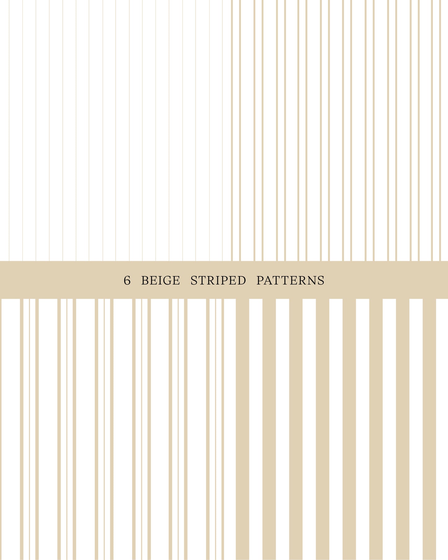 6 Beige Striped Patterns