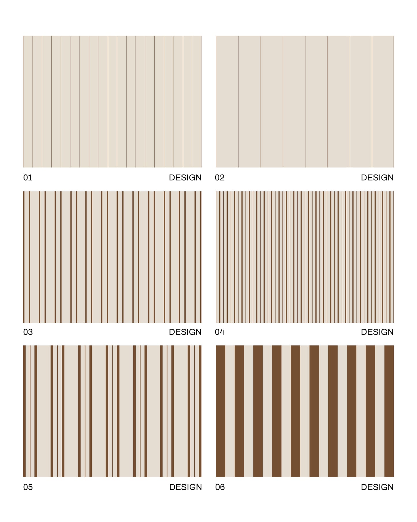 6 Brown Striped Patterns