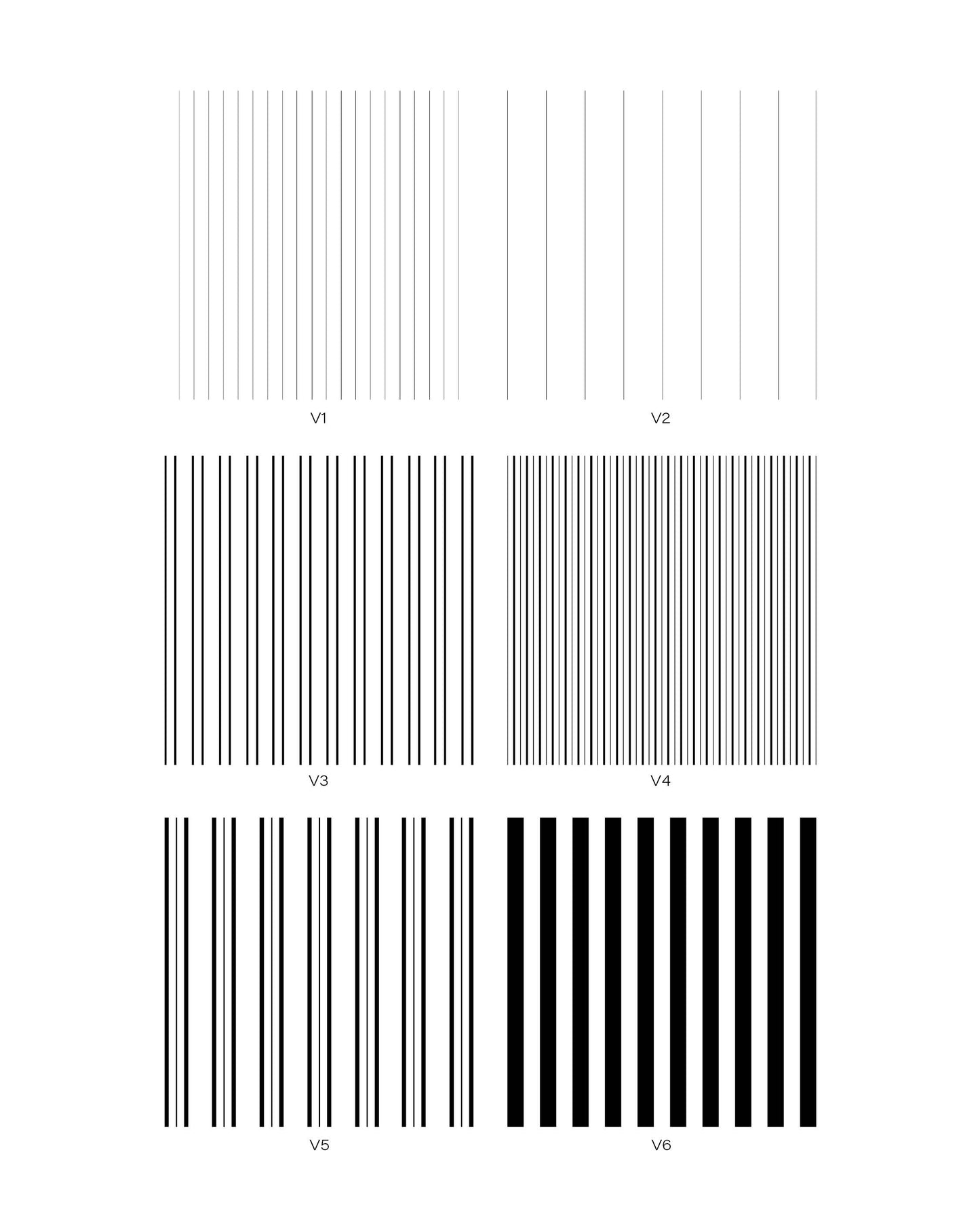6 Black Striped Patterns