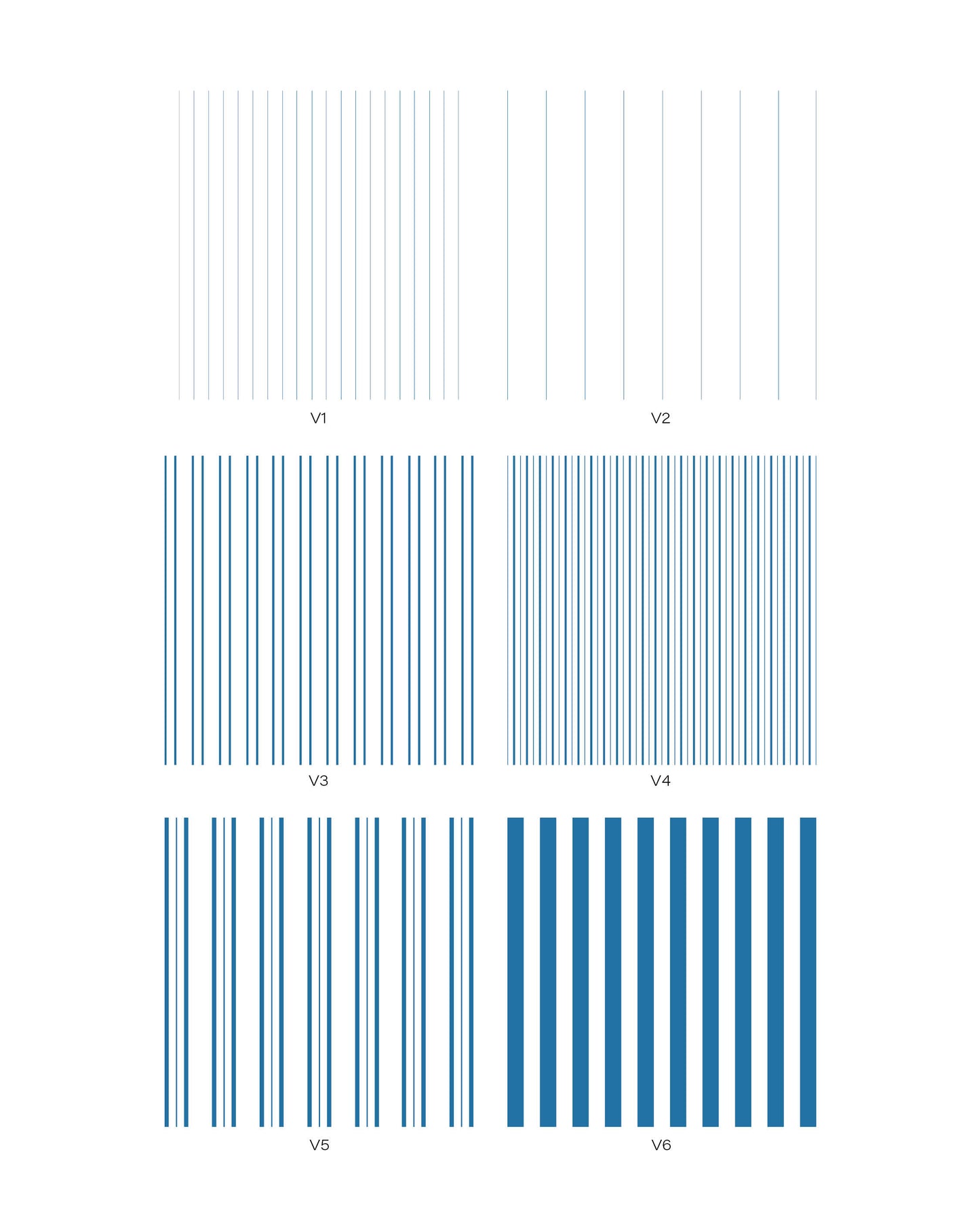 6 Blue Striped Patterns