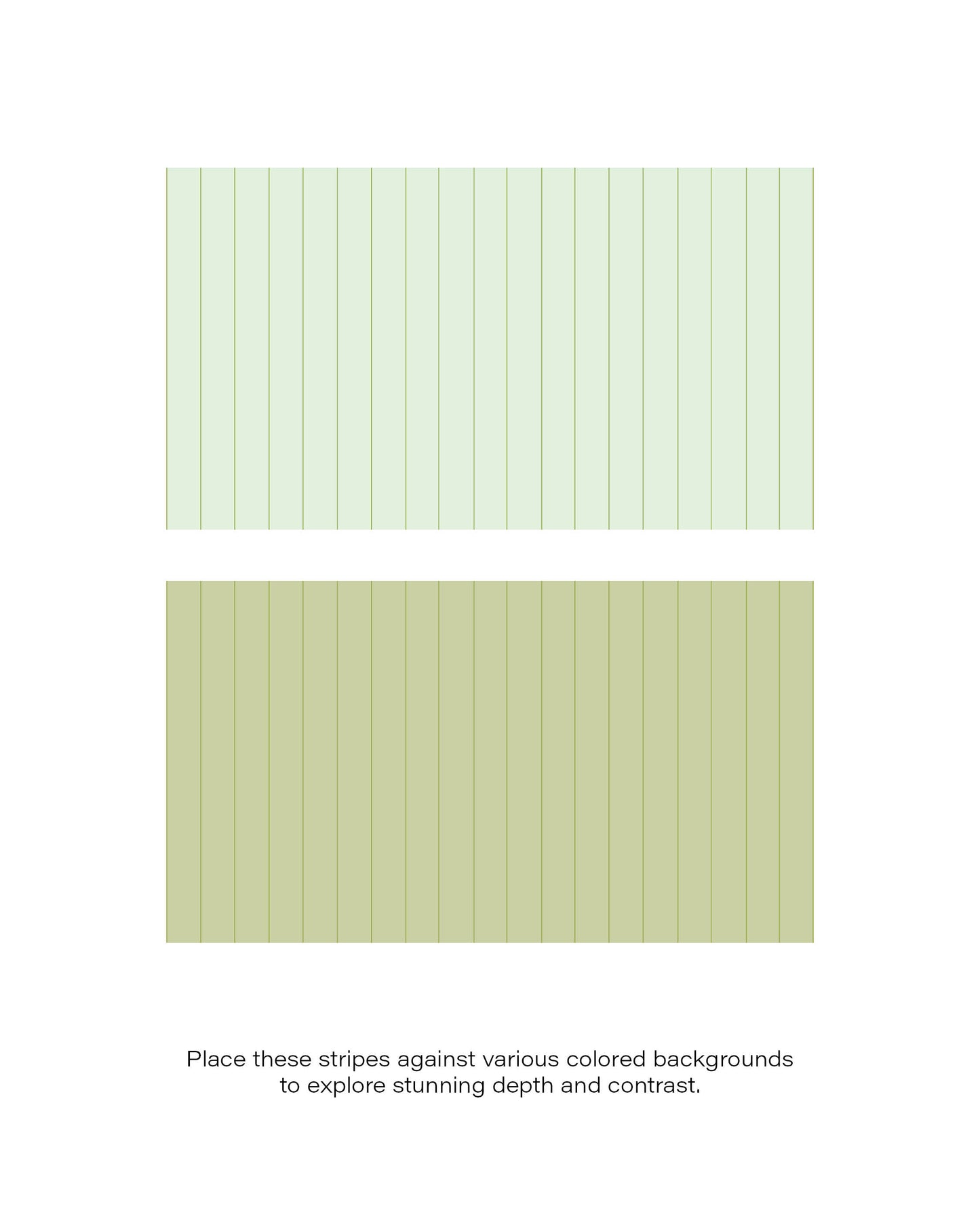 6 Avocado Green Striped Patterns