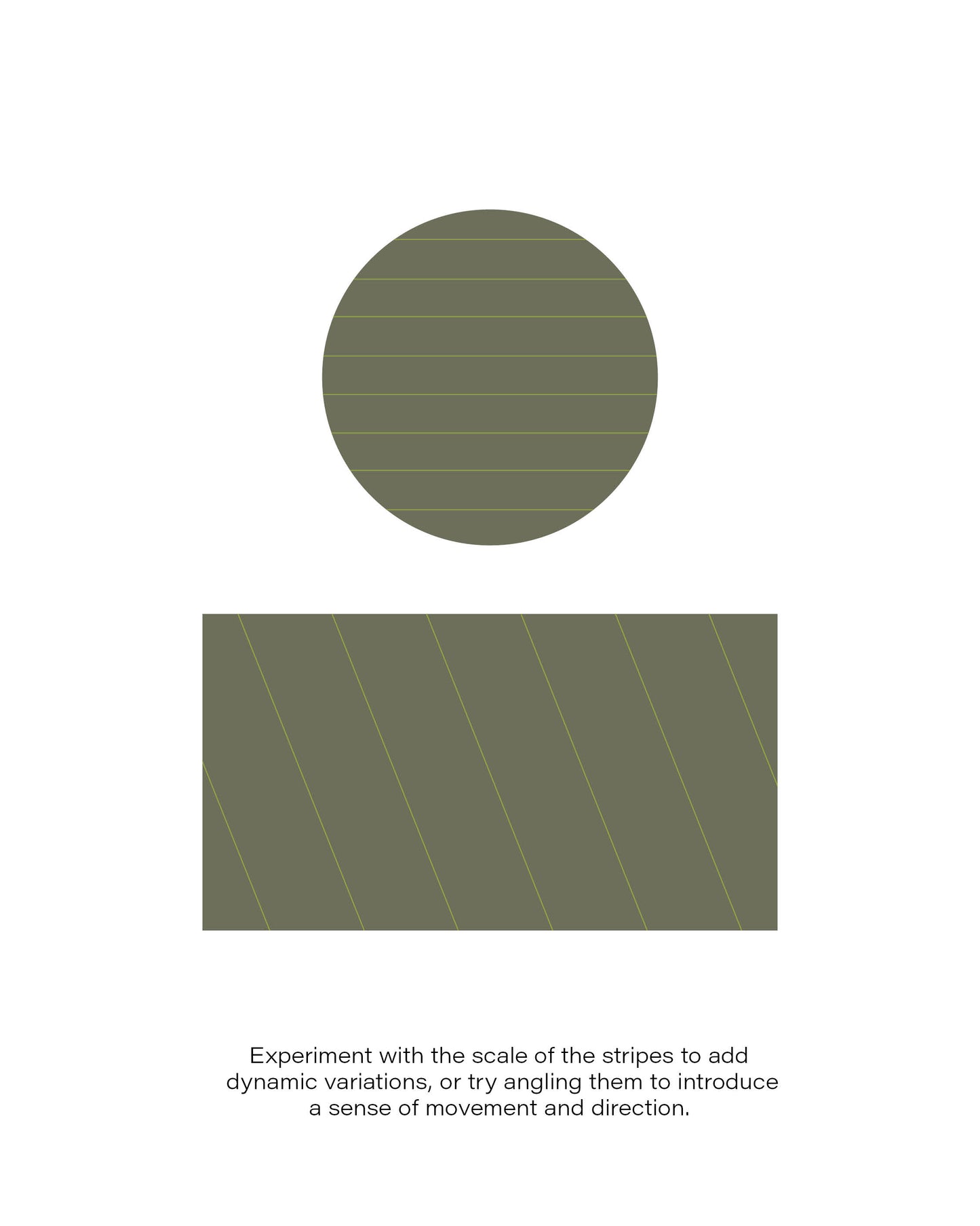 6 Avocado Green Striped Patterns