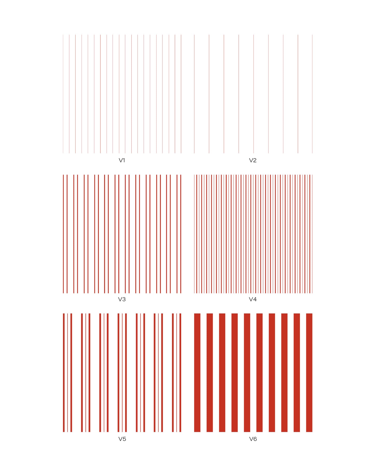 6 Red Striped Patterns