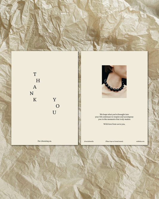 Thank you . A Lettering Composition - A6 Flyer