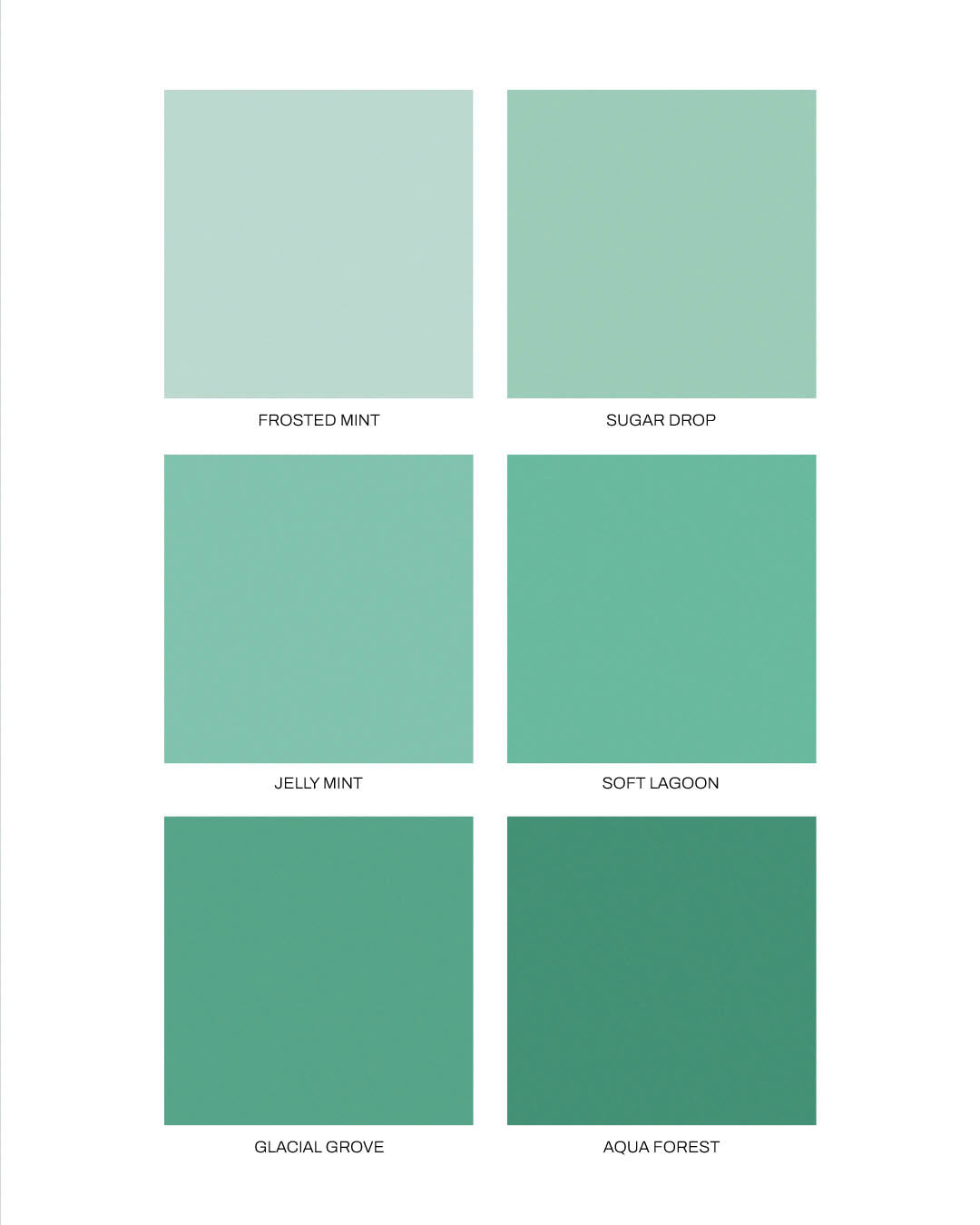 6 Jelly Mint Shades – Grained Backgrounds