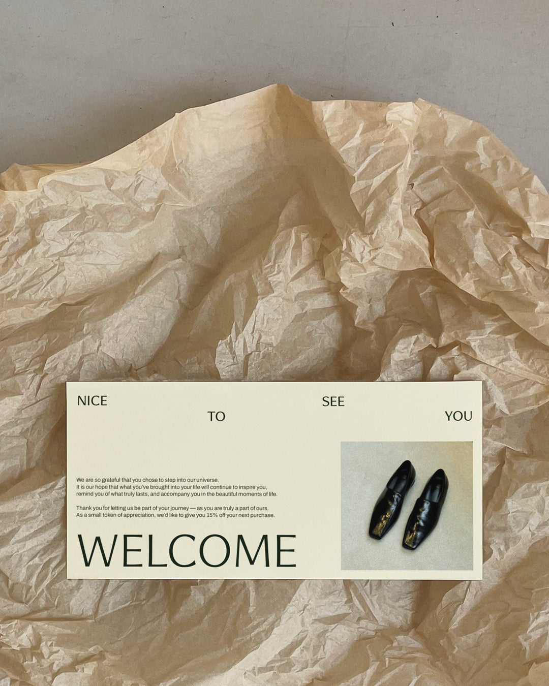 Welcome – “Nice to See You” + image, M65 Flyer Template