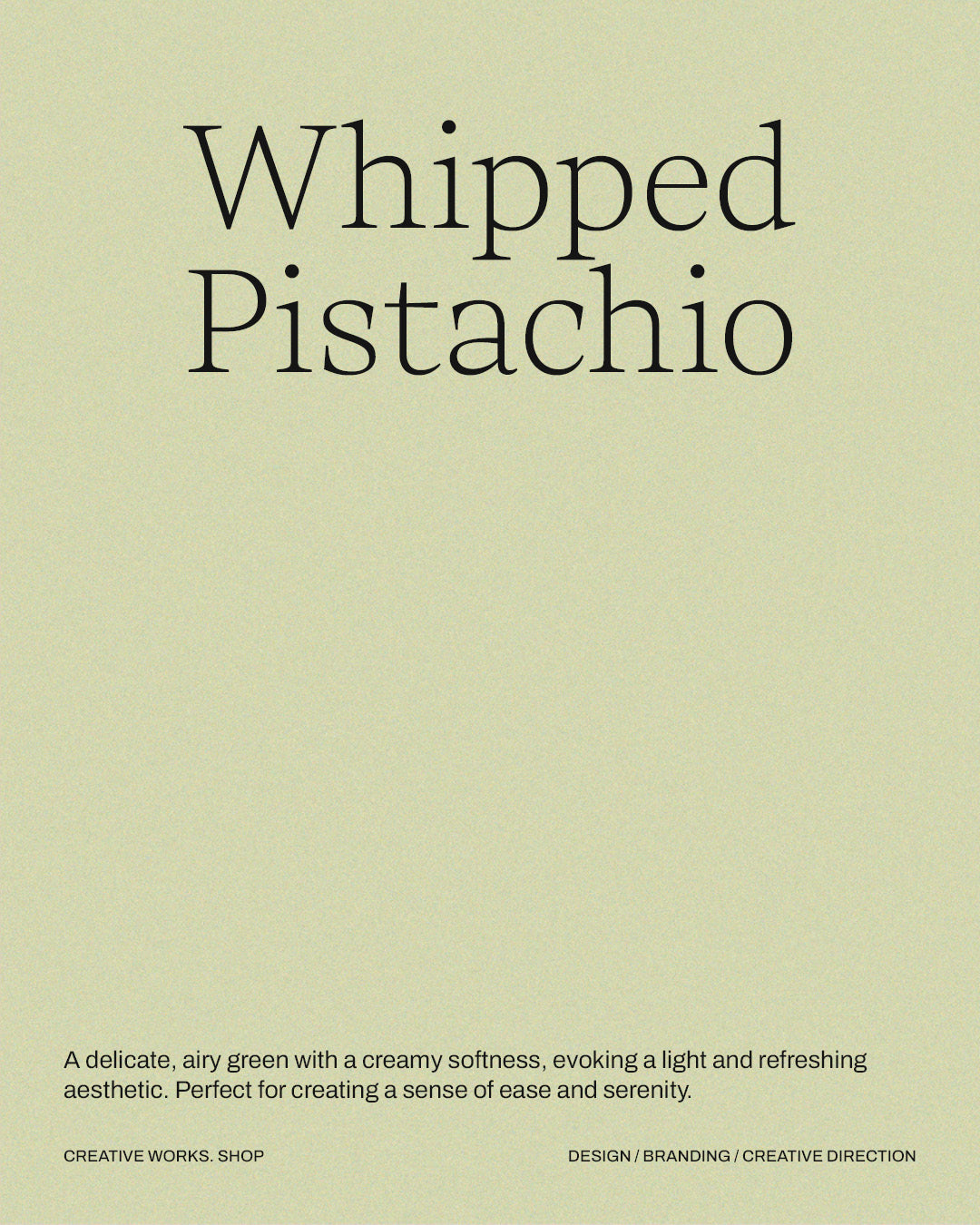 6 Pistachio Green Shades Grain Background