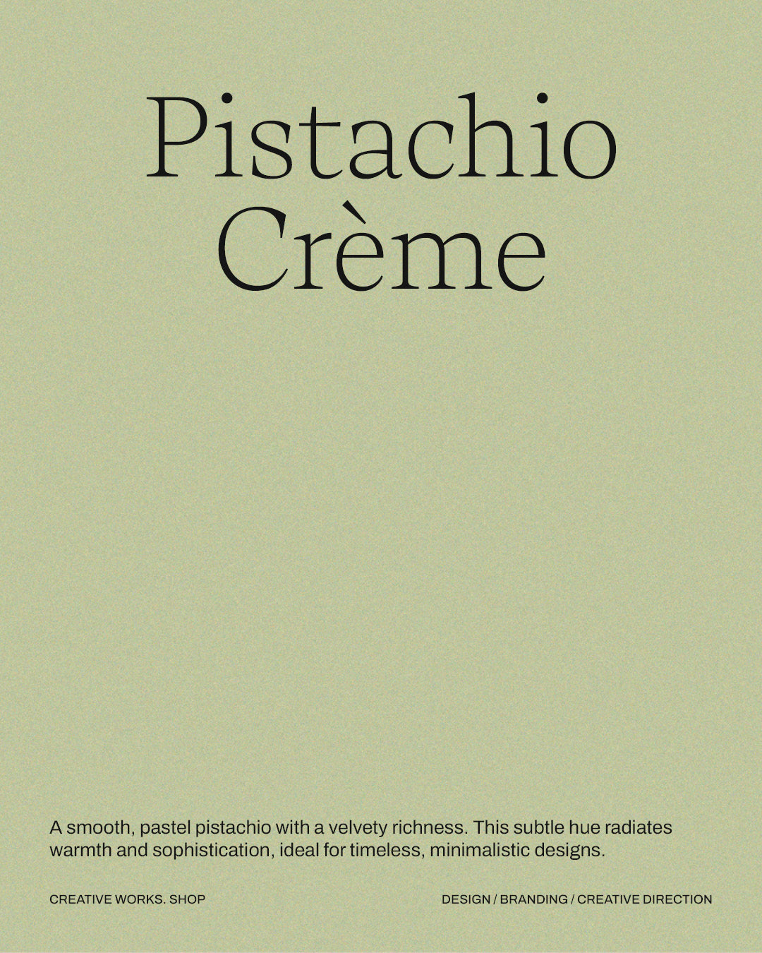 6 Pistachio Green Shades Grain Background