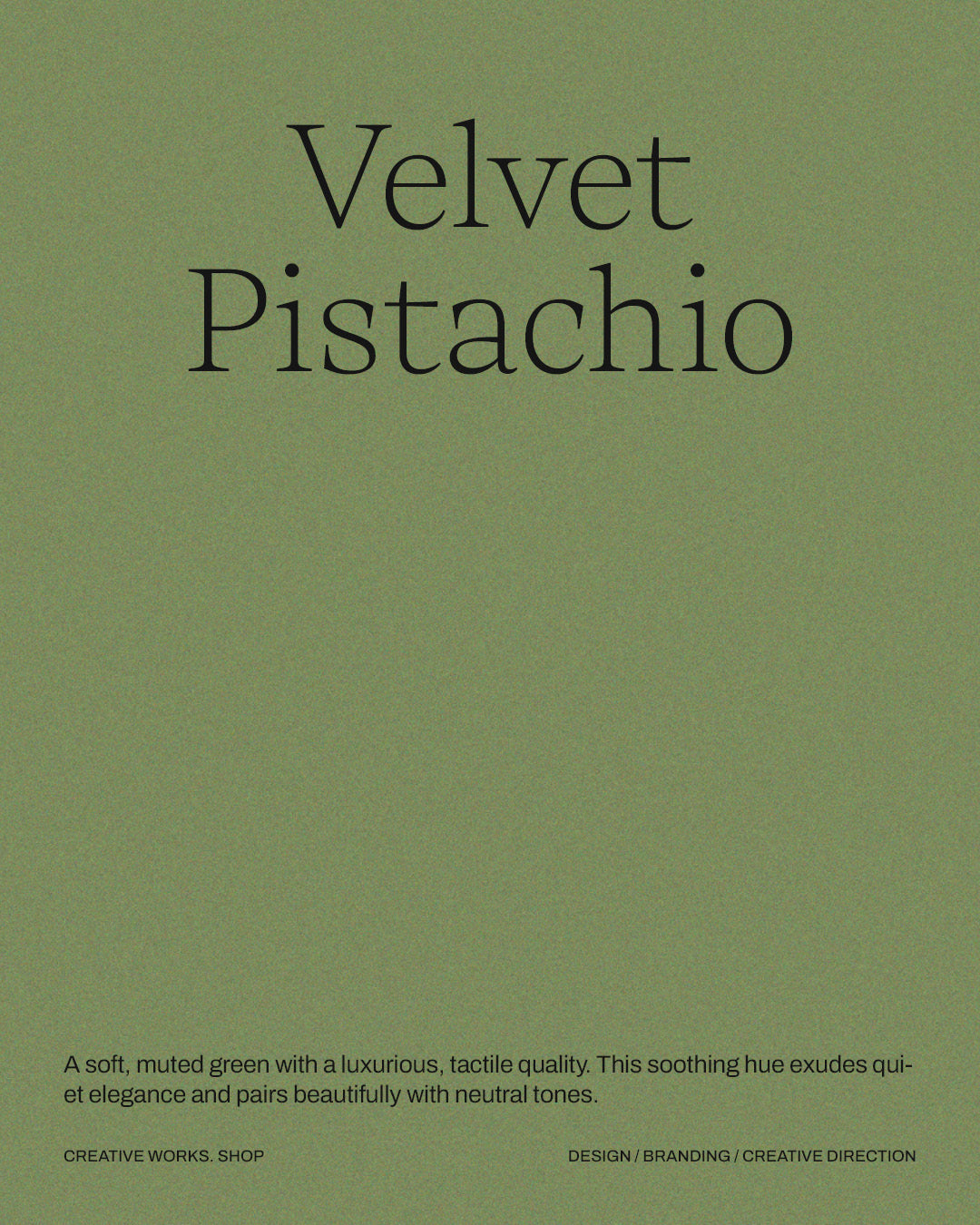 6 Pistachio Green Shades Grain Background