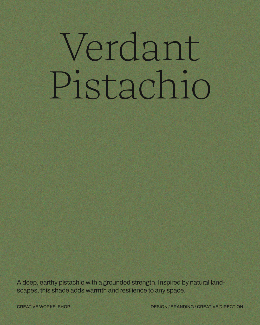 6 Pistachio Green Shades Grain Background