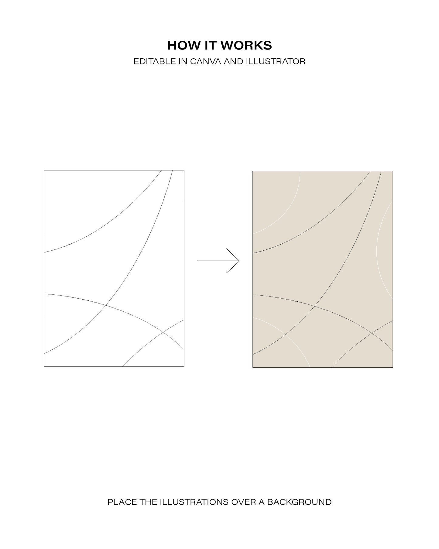 10 Curved Line Illustrations