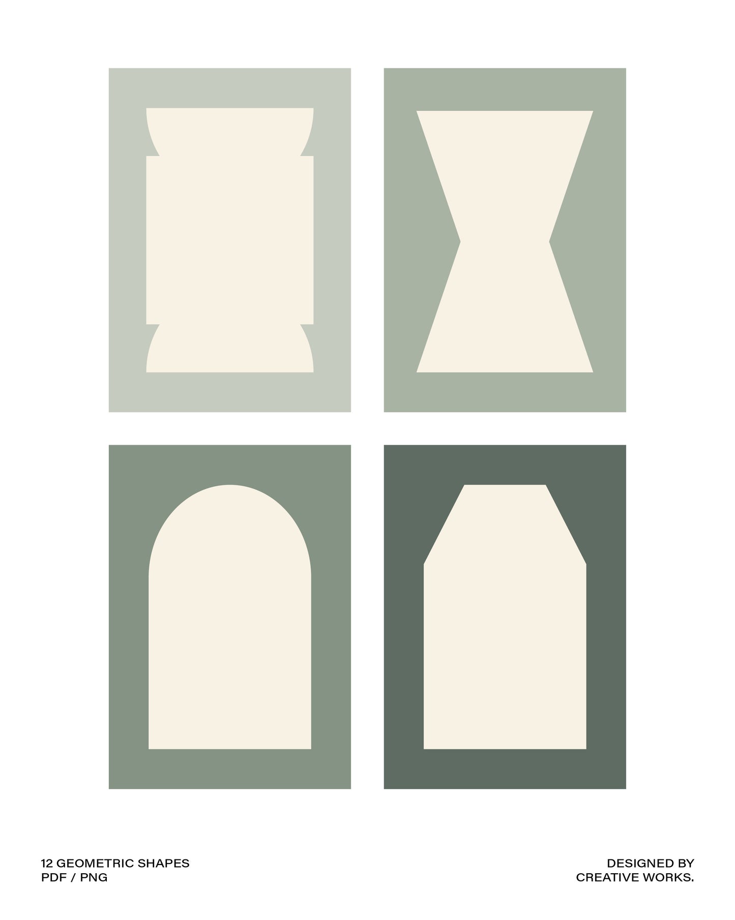 12 Geometric Shapes
