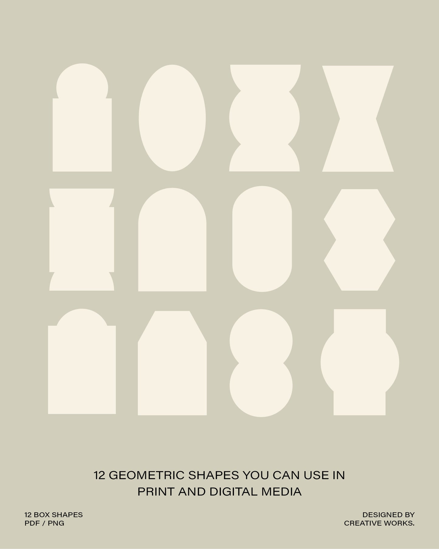12 Geometric Shapes