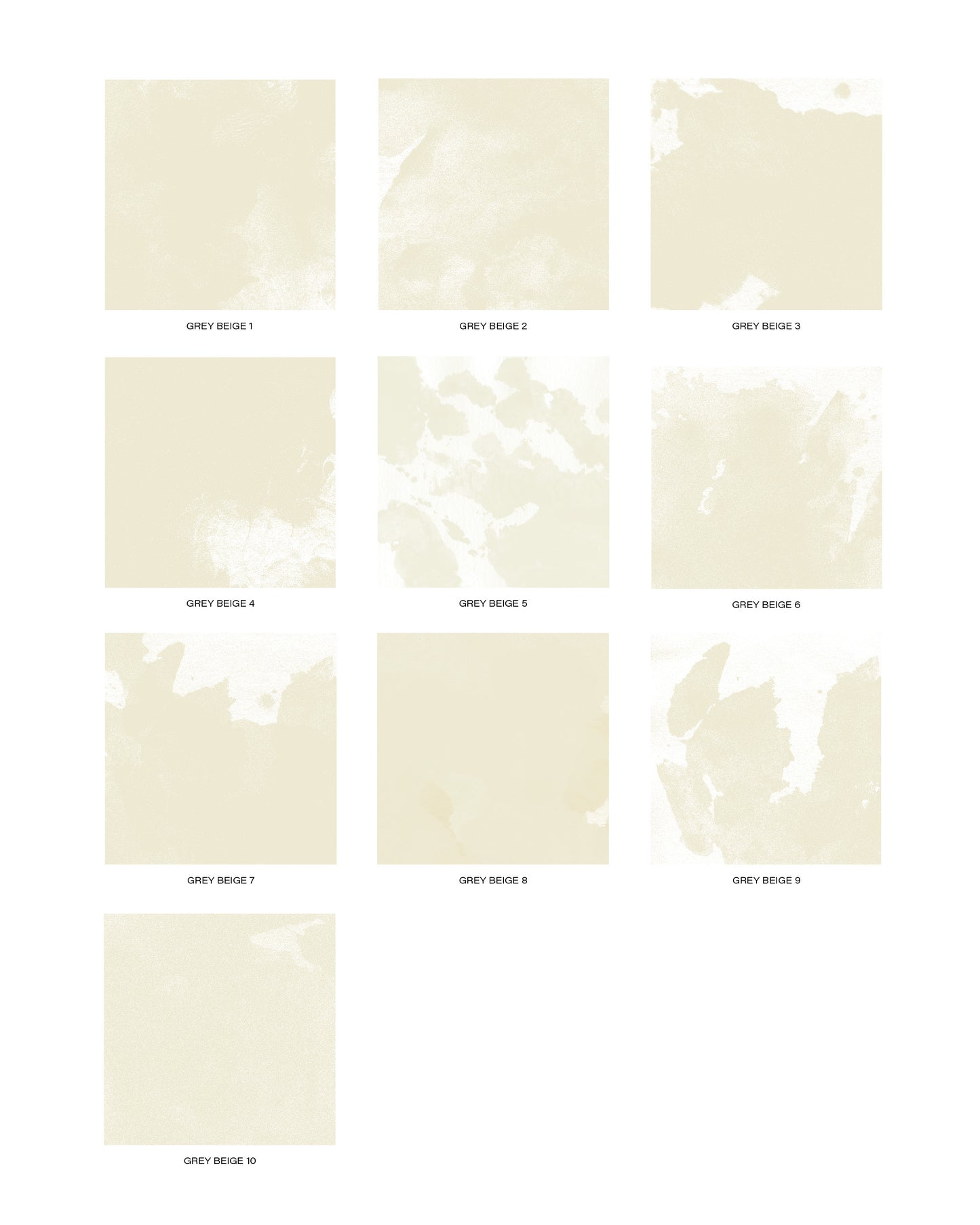 10 Grey Beige Rough Watercolor Textures
