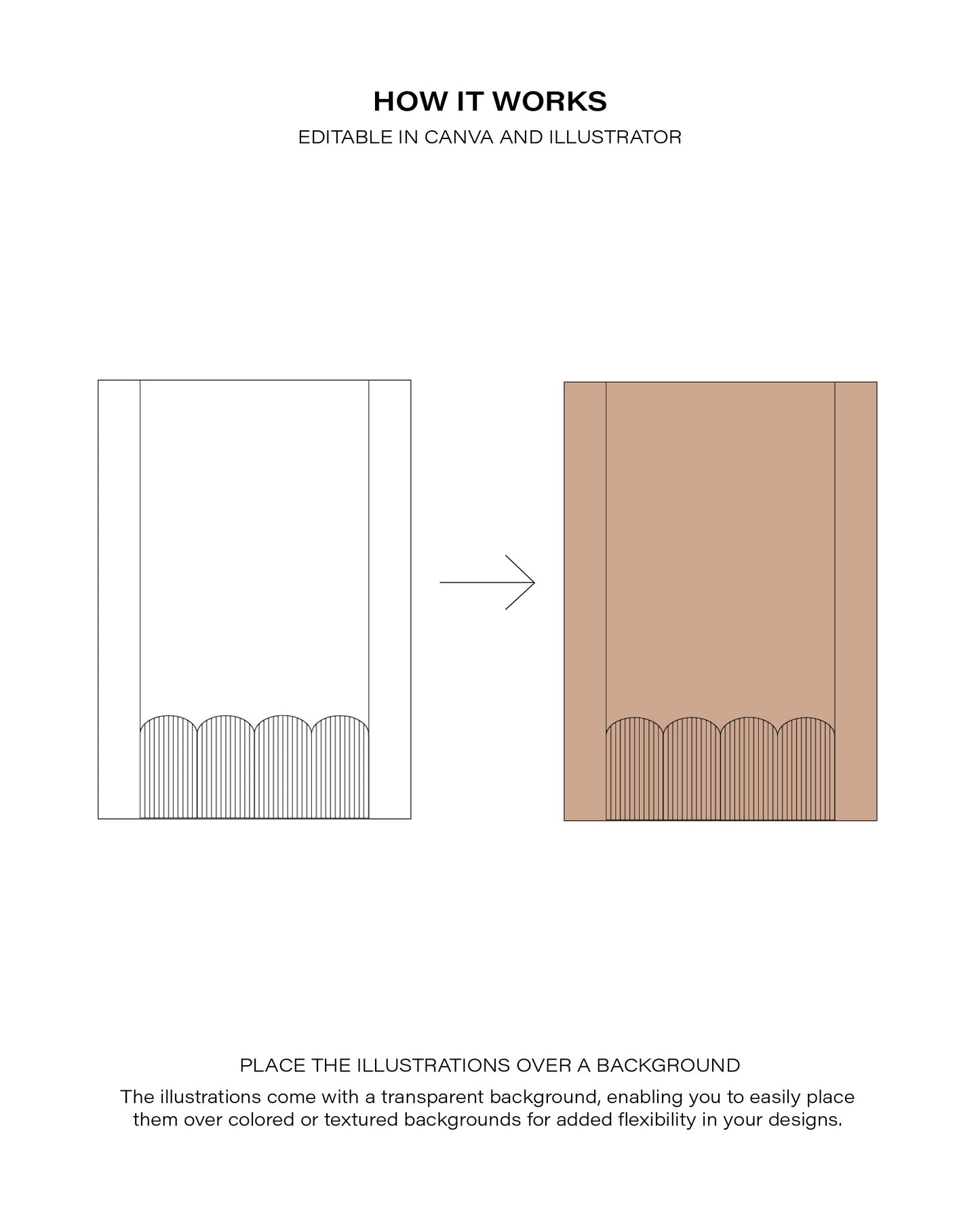 15 Art Deco Line Illustrations