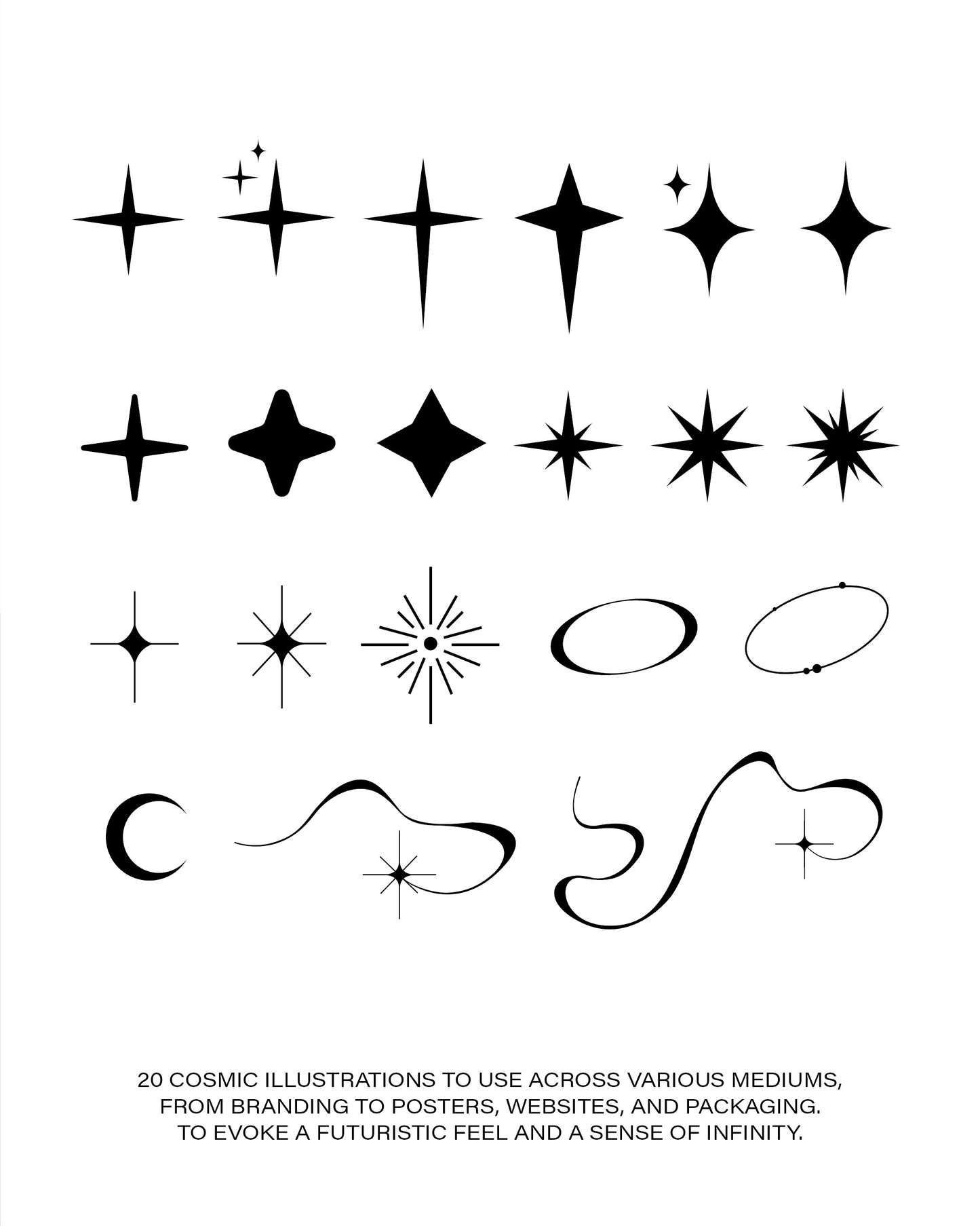20 Cosmic Icon Illustrations