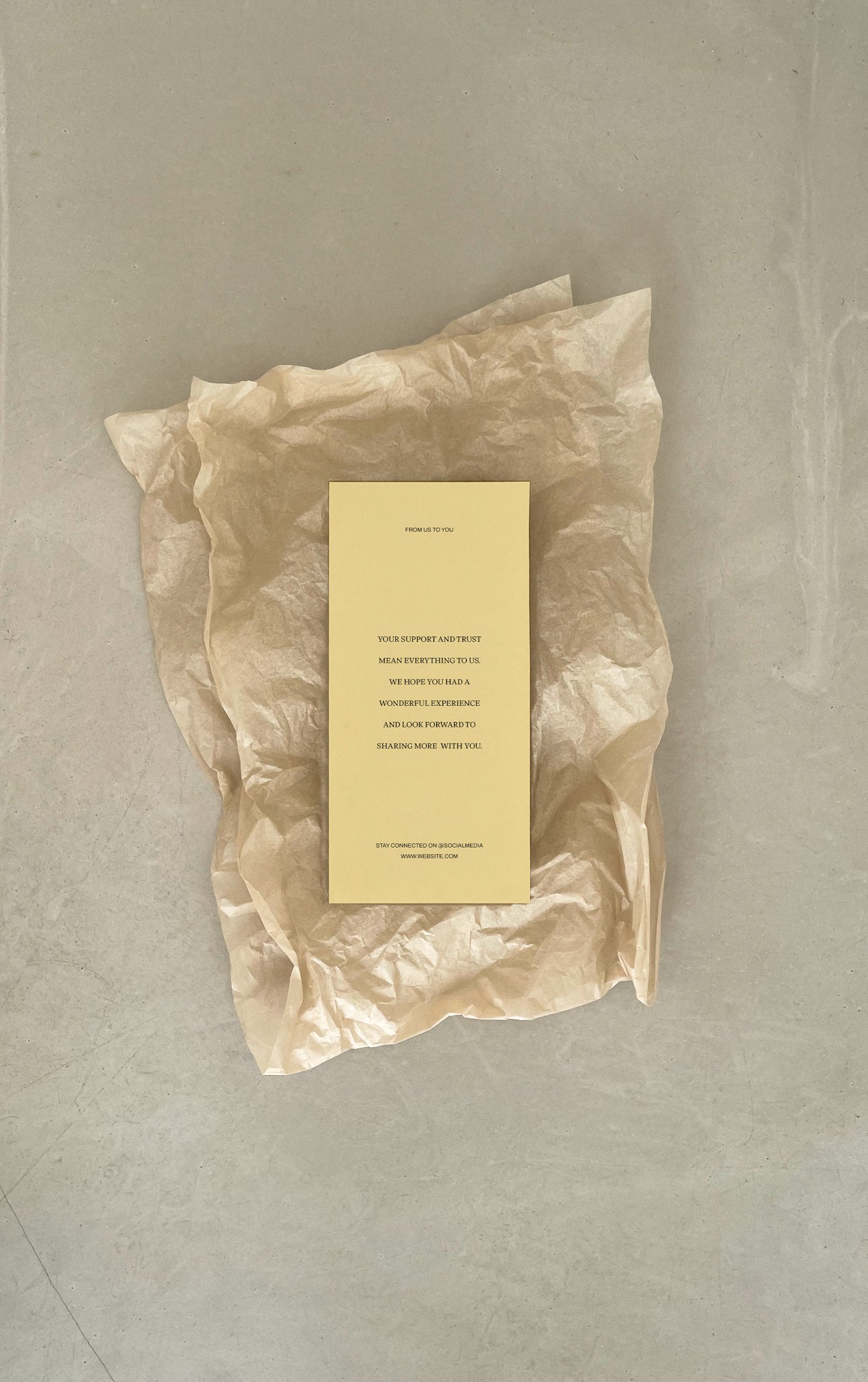 THANK YOU - Spaced Typography Flyer Template 100x210mm