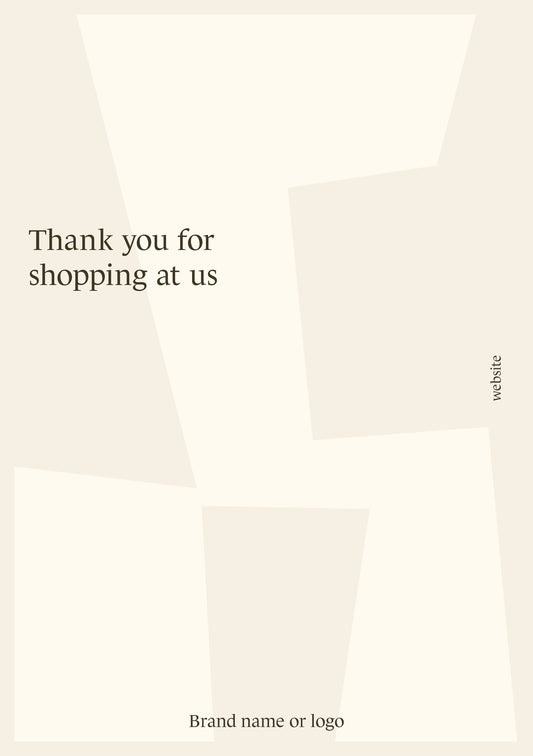 Thank you / Abstract Edgy Shape / A5 Flyer Template