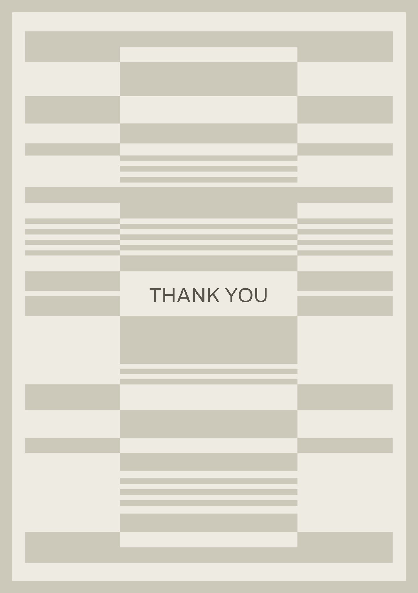 Thank You / Striped Patterns / A5 Flyer Template