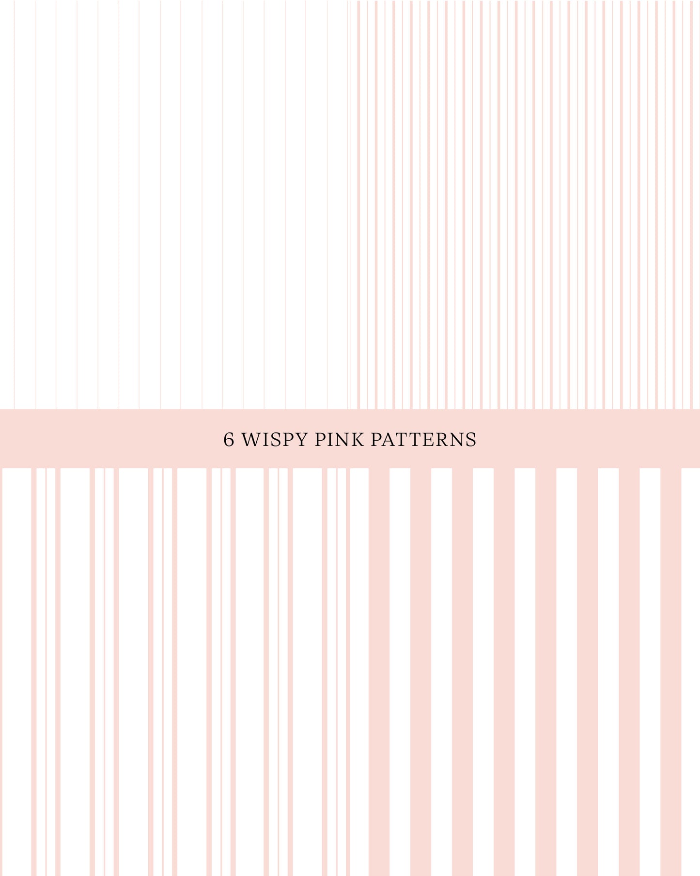6 Wispy Pink Striped Patterns