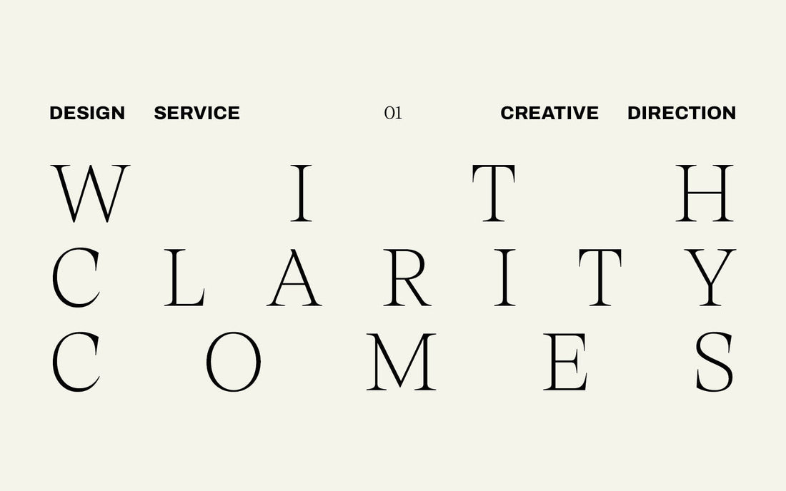 Design service: CREATIVE DIRECTION