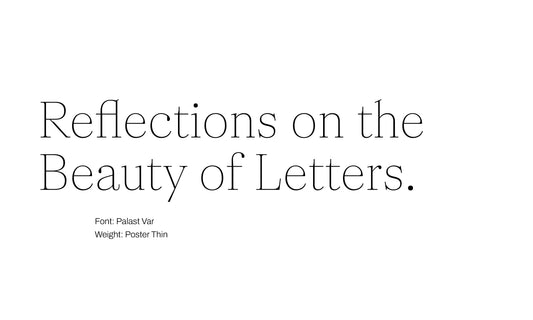Reflections on the  Beauty of Letters. 5 favorite serif fonts.