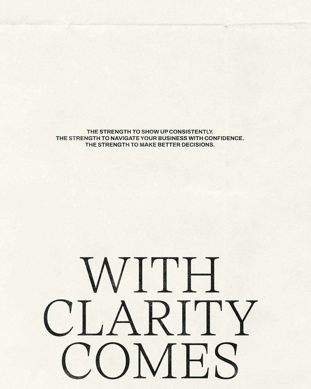 01 CLARITY - Build from within
