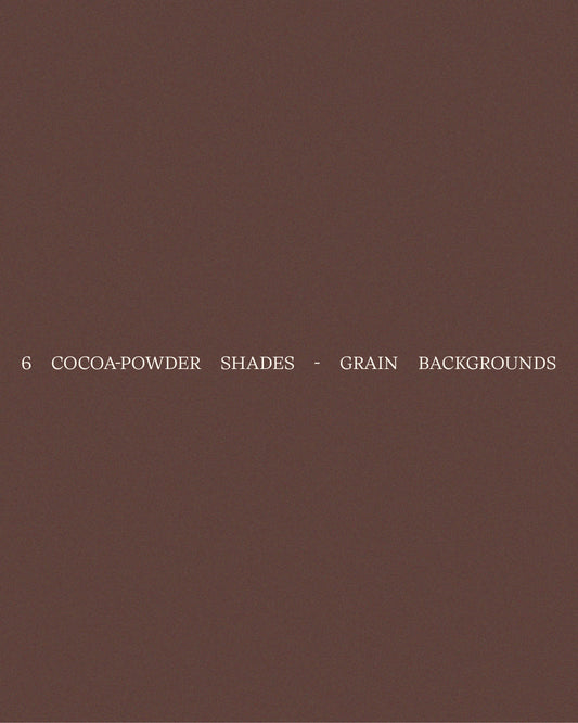 6 Cocoa Powder: Aesthetic Grain Backgrounds